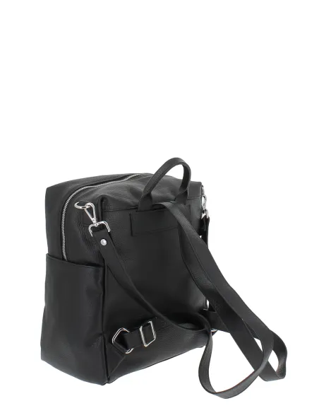Gianni Notaro women's leather backpack, black