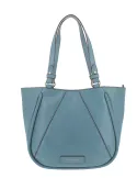 The Bridge Brigida leather women's shopping bag, light blue