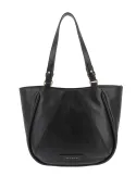 The Bridge Brigida leather women's shopping bag, black