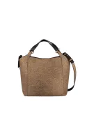 Borbonese medium-sized handbag, op natural-black