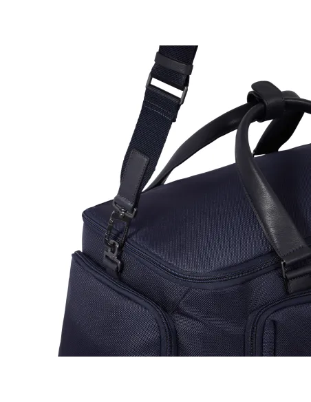 Borsone con portabilità a zaino Piquadro Brief2, blu