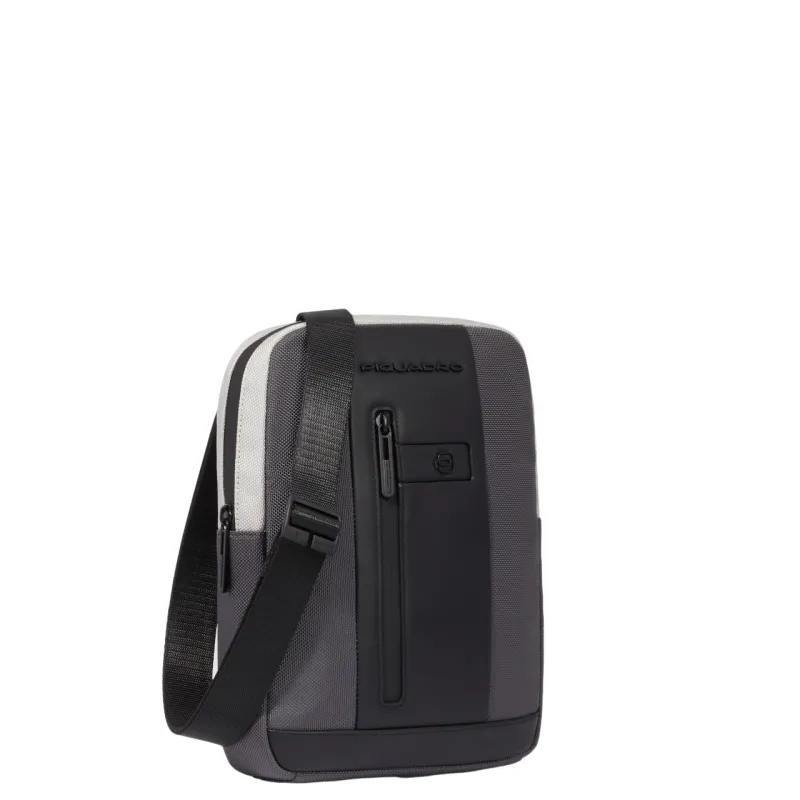 Borsello porta iPad® 11" pelle e tessuto Piquadro Biref2... 2