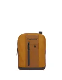 Borsello porta iPad® 11" pelle e tessuto Piquadro Biref2 Special, marrone
