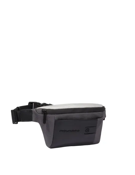 Piquadro Brief2 Special Gürteltasche, grau-schwarz
