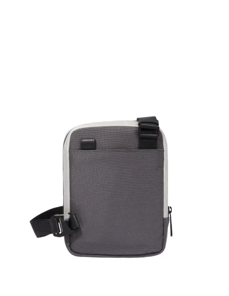 Piquadro Brief2 Special men's cross-body bag with iPad®mini compartment, grey-black