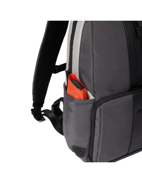 Piquadro Brief2 Special 14" laptop backpack, grey-black