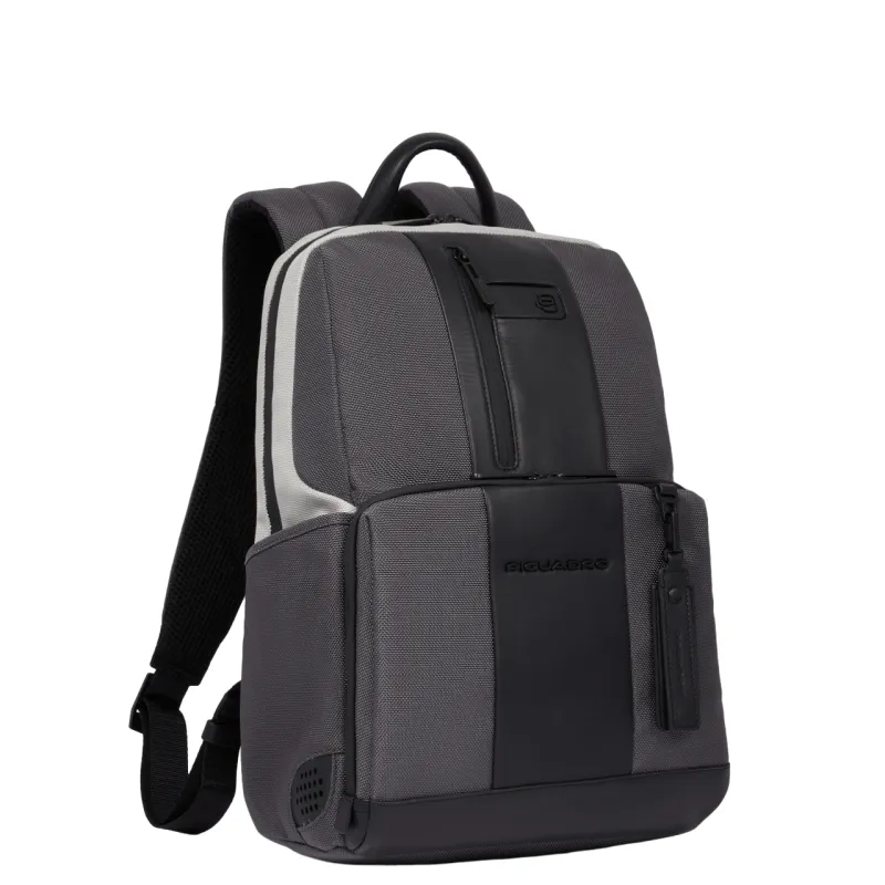 Piquadro Brief2 Special 14" laptop backpack, grey-black 2