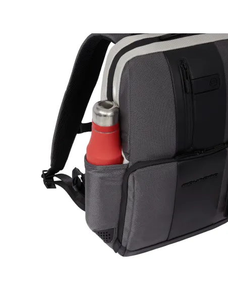 Zaino porta pc da 14 Piquadro Brief2 Special, grigio-nero