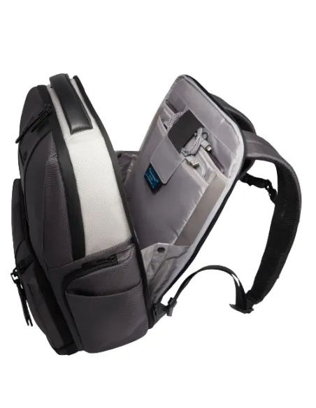 Piquadro Brief2 Special 15,6" Laptop-Rucksack, grau-schwarz