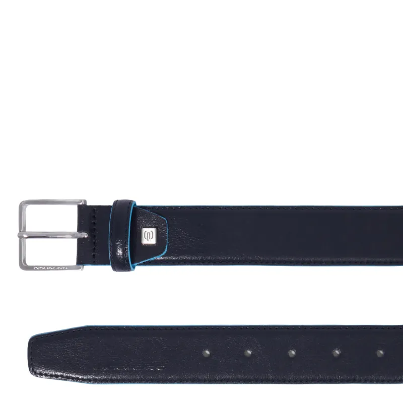 Piquadro Blue Square Ledergürtel für Herren, blau 2