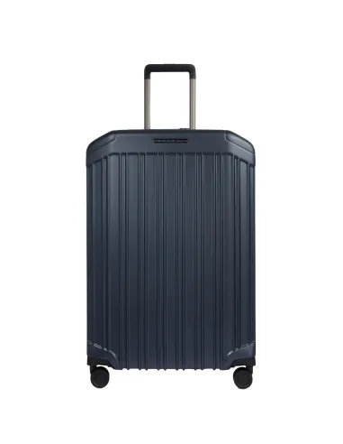 Piquadro PQ-Light großer erweiterbarer Trolley, blau