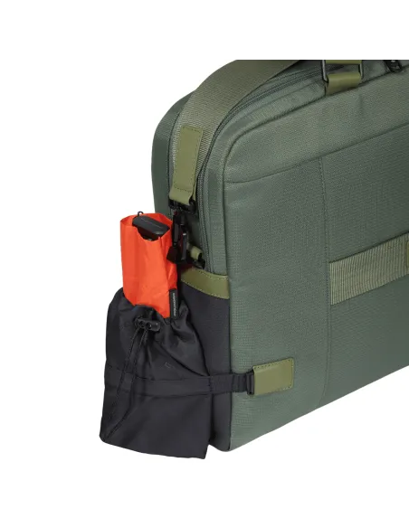 Piquadro Steve 15.6" laptop briefcase with two compartments, black