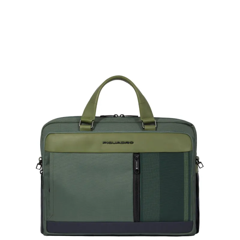 Piquadro Steve 14" computer portfolio briefcase with...