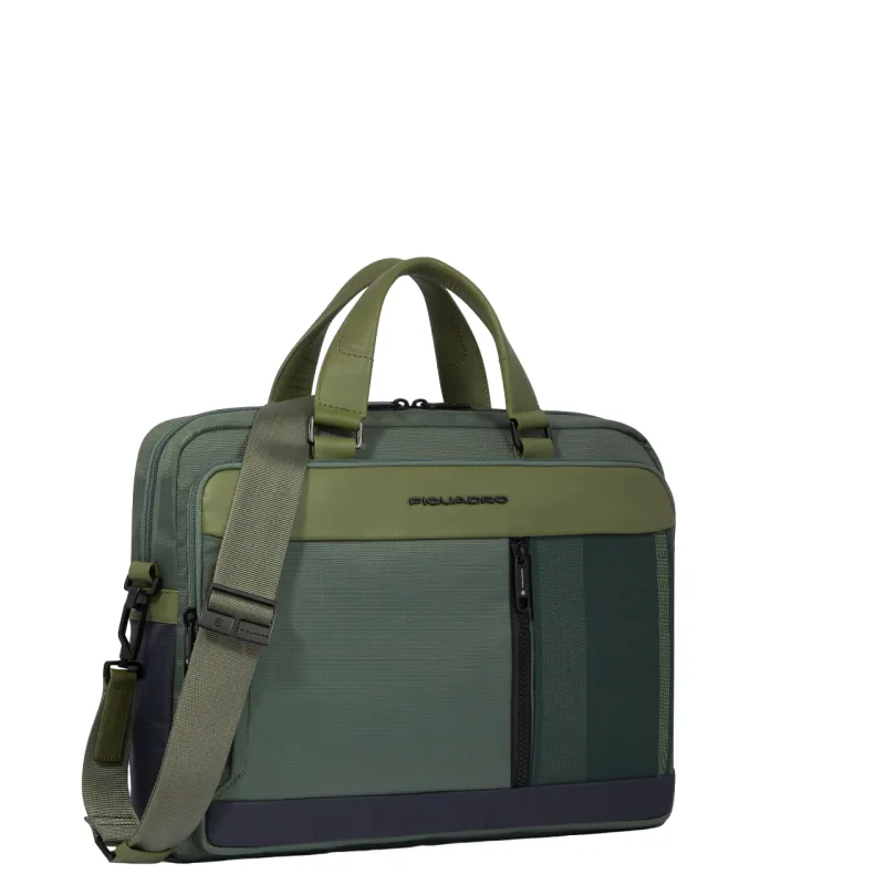 Piquadro Steve 14" Computer Aktentasche mit iPad® Fach, grün 2