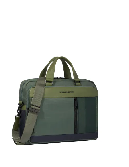 Piquadro Steve 14" computer portfolio briefcase with iPad® compartment, green