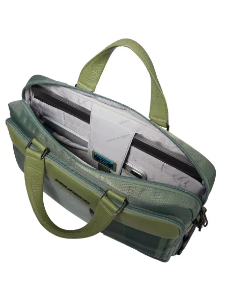 Piquadro Steve 14" Computer Aktentasche mit iPad® Fach, grün