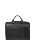 Piquadro Steve 14" computer portfolio briefcase with iPad® compartment, black