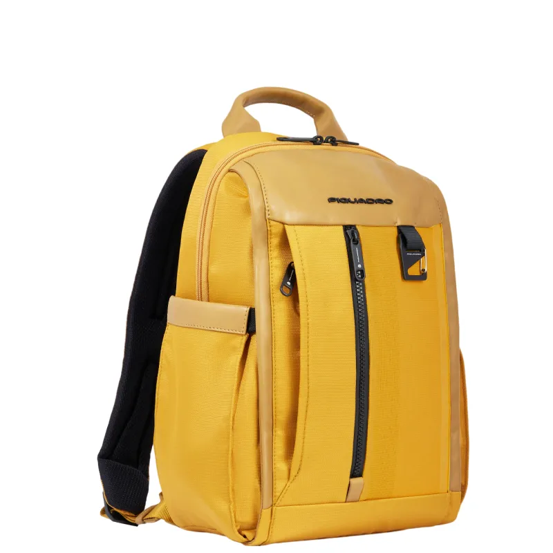 Piquadro Steve kleiner Laptop-Rucksack, gelb 2