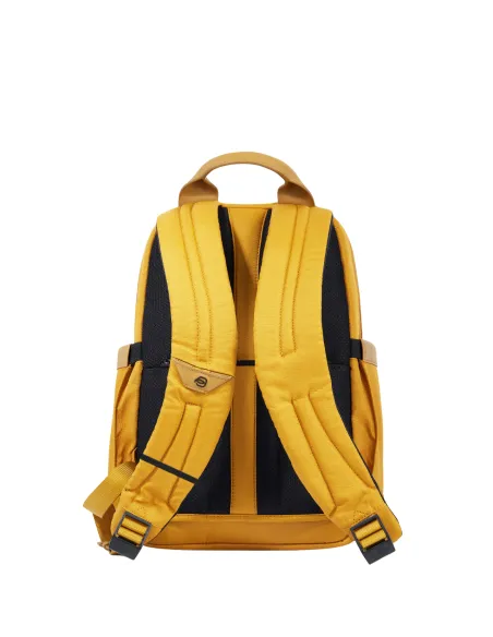 Zaino piccolo porta pc da 13,3" Piquadro Steve, giallo