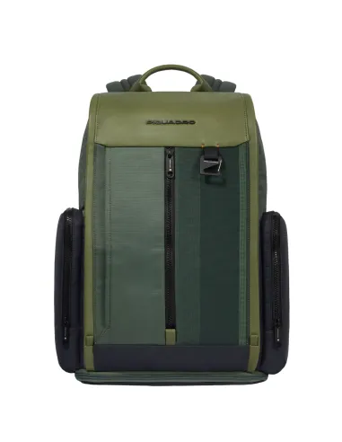 Piquadro Steve travel backpack with 15.6" computer compartment, green