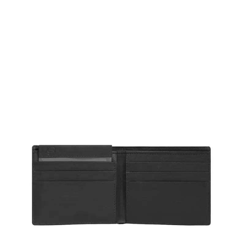 Portafoglio uomo in tessuto riciclato e pelle con porta...