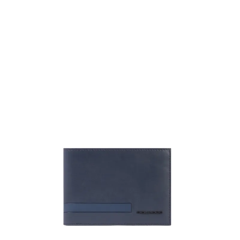 Piquadro Paul men's leather wallet, blue 2