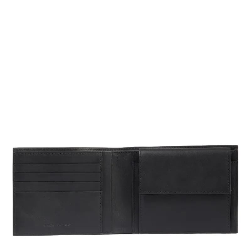 Portafogli uomo con porta monete Piquadro Paul, nero