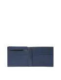 Piquadro Paul Men's wallet with removable document facility, blue