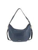 Borbonese women's leather shoulder bag, blue