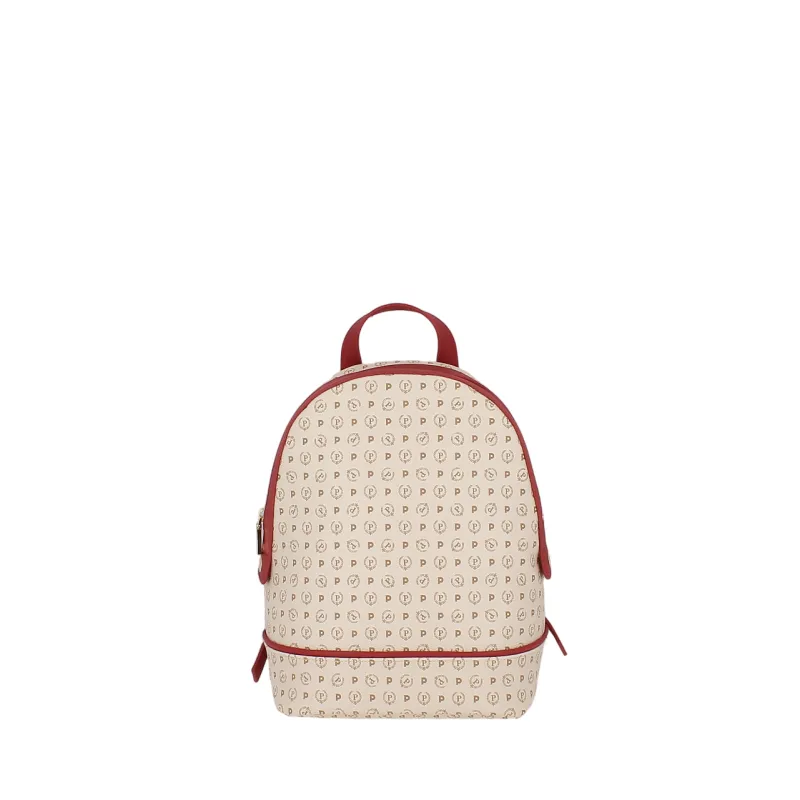 Pollini Heritage backpack ivory-red