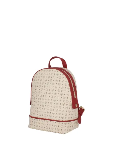 Zainetto Pollini Heritage avorio-rosso