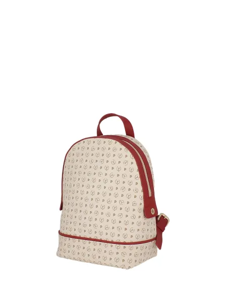 Zainetto Pollini Heritage avorio-rosso