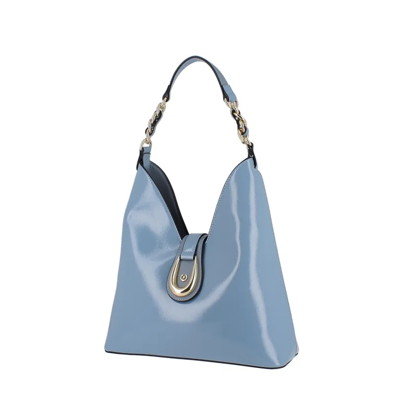 Pollini Glänzende Damen- Schultertasche mit... 2