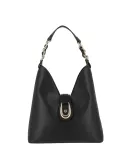 Pollini women's shoulder bag with magnet closure, black