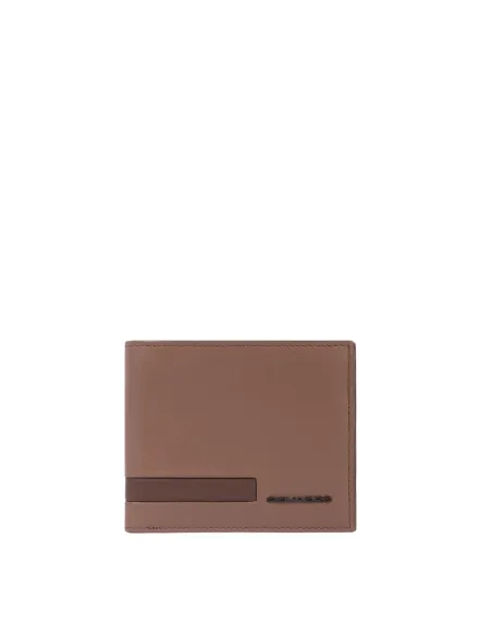 Piquadro Paul small men's wallet with coin purse, brown
