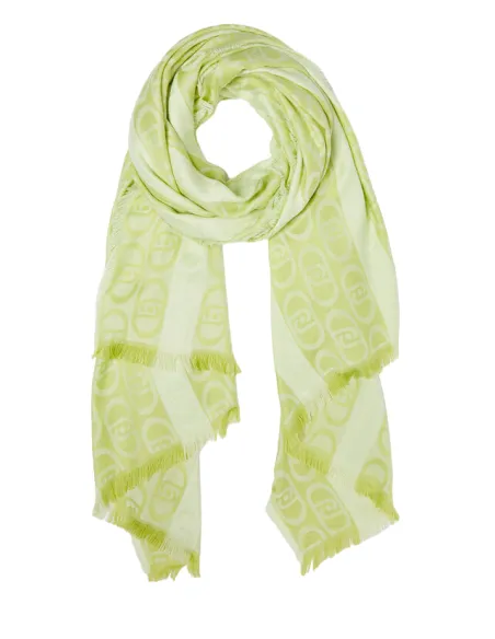 Stola jacquard lurex monogram Liu Jo, Daiquiri