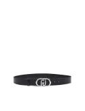 Liu Jo women's belt, black-silver