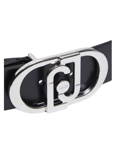 Liu Jo women's belt, black-silver