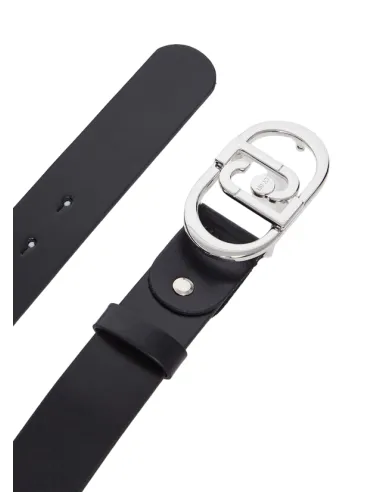 Liu Jo women's belt, black-silver