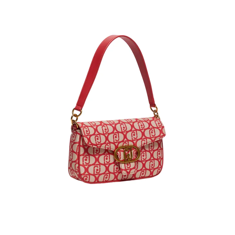 Borsa in tessuto Jacquard, rossa 2