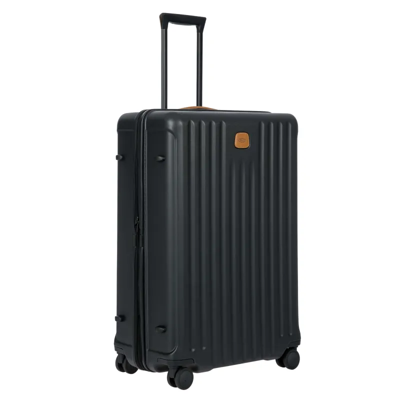 Trolley Groß Polycarbonat und leder Brics, schwarz 2