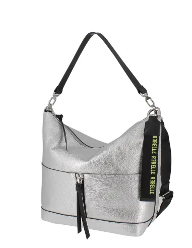 Eirene Rebelle Schultertasche, silber