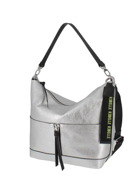 Eirene Rebelle Schultertasche, silber