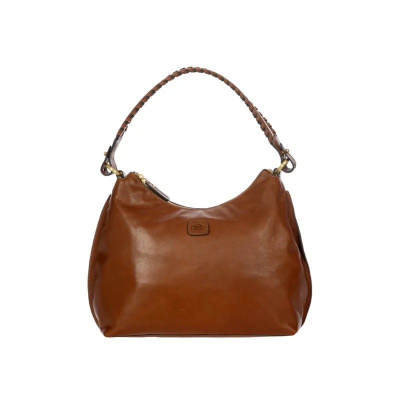 Borsa a spalla in pelle Bric's Volterra, marrone