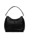 Borsa a spalla in pelle Bric's Volterra, nera