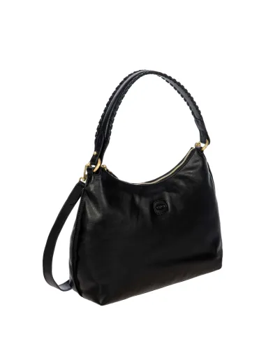 Bric's Volterra Schultertasche, schwarz