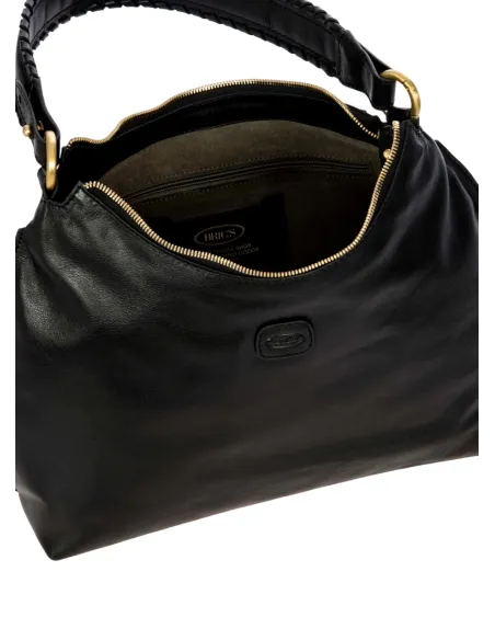 Bric's Volterra Schultertasche, schwarz