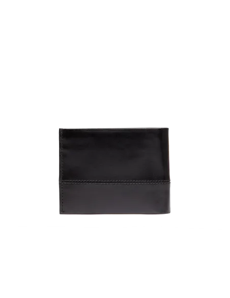 The Bridge Damiano men's zipped wallet with coin purse, black