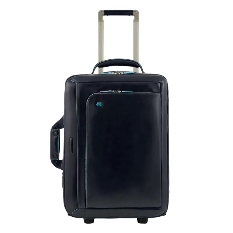 Trolley in pelle Piquadro Blue Square, blu