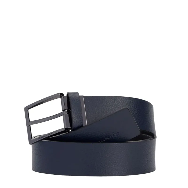 Cintura uomo reversibile Piquadro Modus Special, nero-blu 2